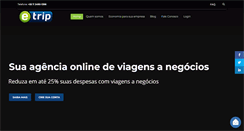 Desktop Screenshot of etrip.com.br